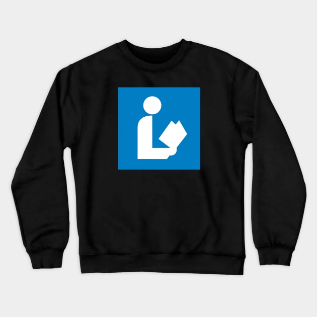 National Library Symbol Crewneck Sweatshirt by The Soviere